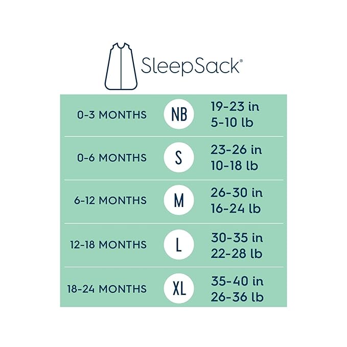 HALO SleepSack, 100% Cotton Wearable Blanket, Swaddle Transition Sleeping Bag, TOG 0.5, Squares and Triangles, Grey, X-Large, 18-24 Months