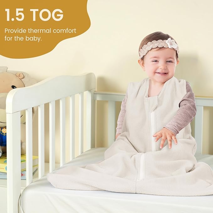 PHF 3 Pack Warm Micro-Fleece Baby Sleep Sack 12-18 Months, Soft Baby Wearable Blanket, 2-Way Zipper Sleeping Bags, Comfy Toddler Sleeping Sack for Boys, Large Size, Woodland