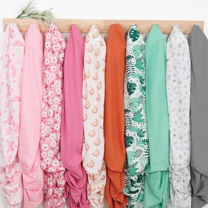 The Peanutshell 4-Pack Fitted Crib Sheet Set - Super Soft & Breathable Baby Girl or Boy Crib Sheets, Nursery Decor, Fit for Standard Mattress Cover- Elephant