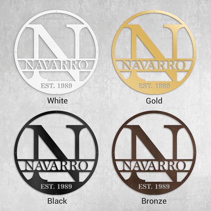 Custom Metal Signs Metal Name Sign Metal Wall Art Split Letter Monogram Wall Decor Metal Wall Art Last Name Sign Family Name Sign Personalized Wedding Gift Fire Pit Sign Outdoor Decor Cabin Sign