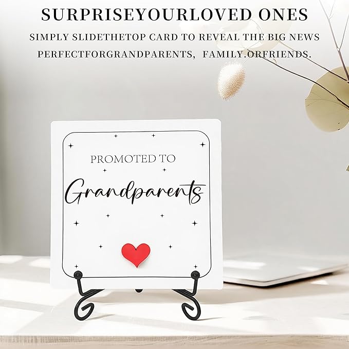 Pregnancy Announcement for Grandma Grandparents, Ultrasound Photo Frame Surprise Box, Baby Announcement Gifts, Baby Coming Soon Announcement, Pregnancy Reveal Gifts to Grandparents