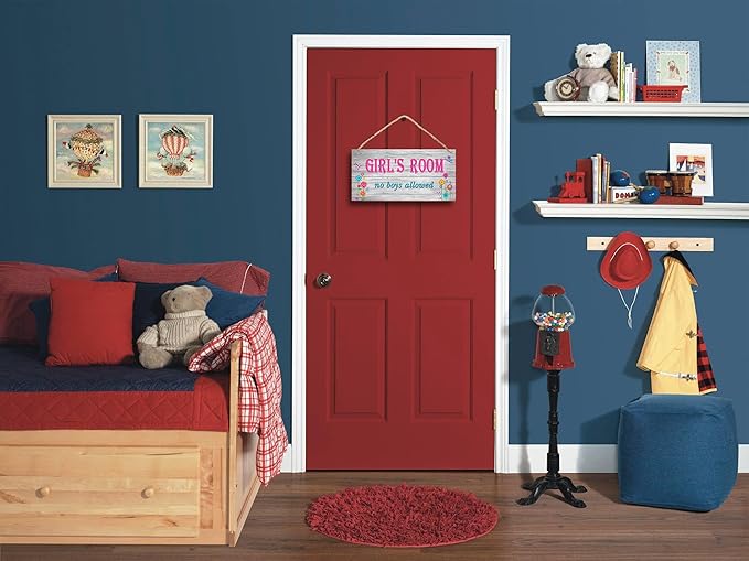 Personalized Name's Pretty Pink-text flower-butterfly girls-only decor Nursery Kid's Children's Girls Bedroom Door Sign Wood Plaque Sign Wall Decor Gift
