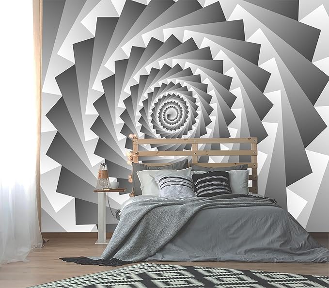 XMPMBM-3d planar Fabric Nursery Room Wallpaper Grey Abstraction Art Bathroom Wall Mural-W 88" X H 59"（36 Square Foot）