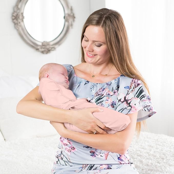 Mama Cheetah Baby Swaddle Blanket with Zipper, Newborn Swaddle Sack, Baby Swaddling Sleep Sack 3-6 Months, Blanket Wrap for Baby Girl