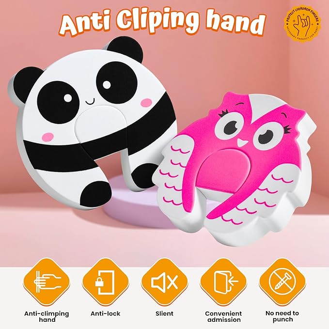 HNYYZL Enlarged Door Stopper,6Pcs Finger Pinch Guard,Door Slam Stopper,Door Holder to Keep Door Open