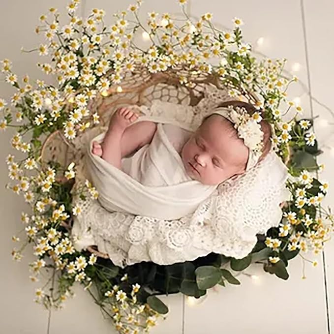 4PC Newborn Photography Props Baby Posing Aid Pillow Beans Bag 1pc Donut +3 pcs Posing Pillow Photograph Shoot Set for 0-3 Months Baby White
