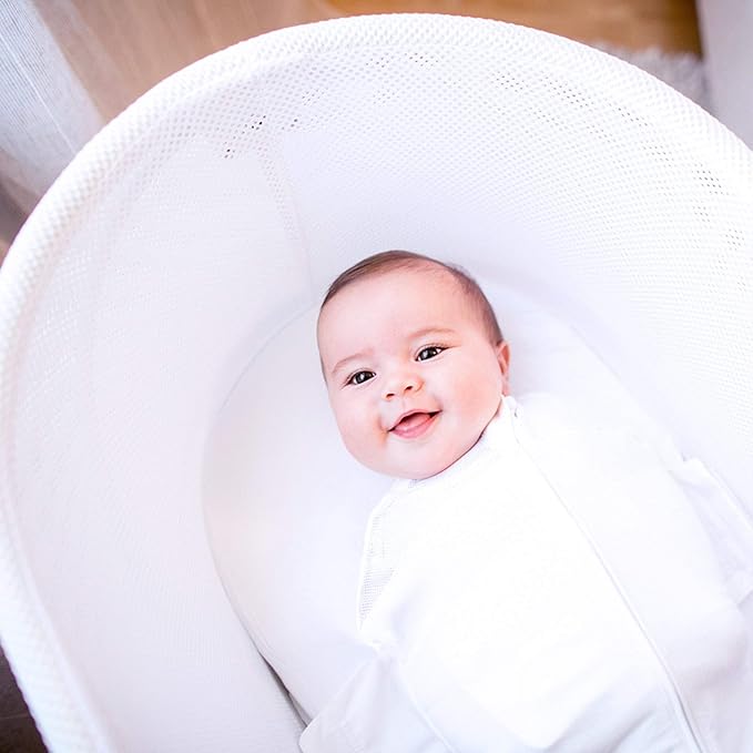 Happiest Baby SNOO Sleep Sack - 100% Organic Cotton Baby Swaddle Blanket - Doctor Designed Promotes Healthy Hip Development - 3-Pack Bundle (Midnight Planets, S, M, L)