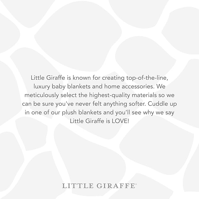 Little Giraffe Posh Mink Baby Blanket - Double-Sided Ultra Soft Plush Fabric, for New Moms, Newborn Must-Have for Boys, Cozy & Cuddly Comfort Blanket, 29" x 35", Blue
