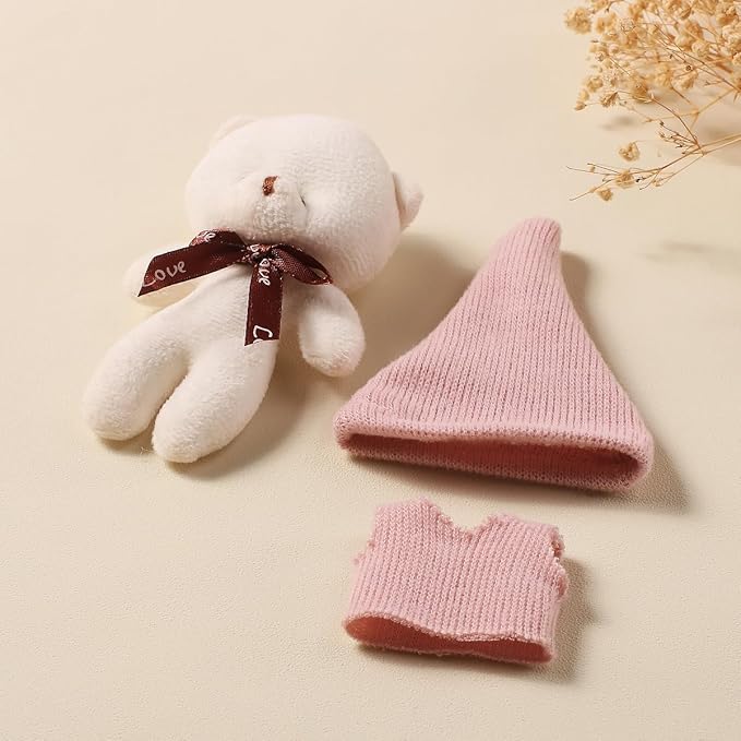 Ylsteed Newborn Photography Outfits - Girls & Boys Photo Shoot Costume Set - Infant Romper & Elf Hat (Pink)