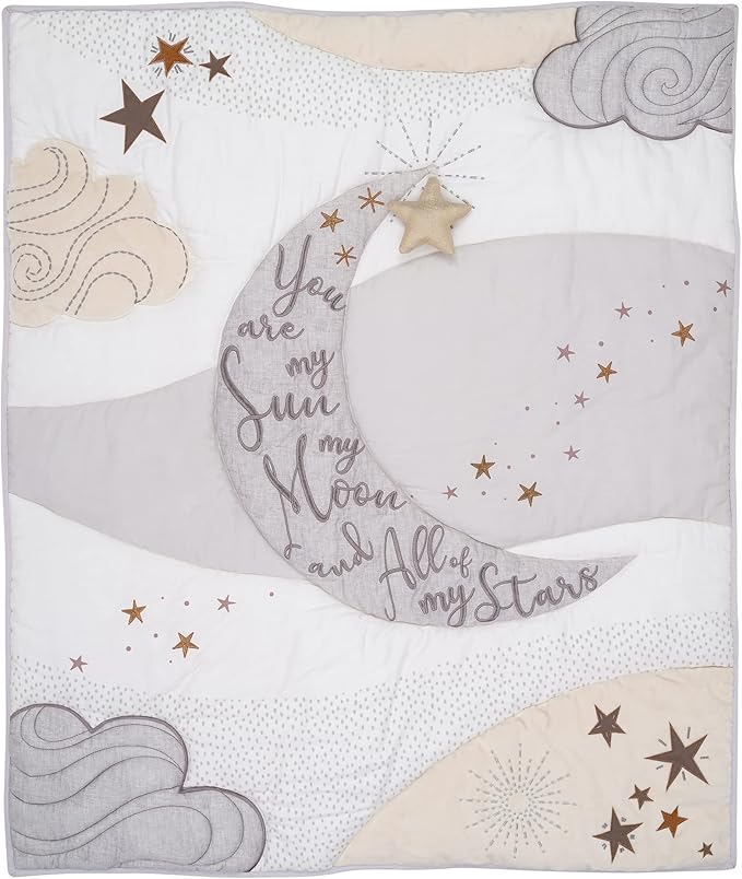 Lambs & Ivy Goodnight Moon 3-Piece Celestial Nursery Baby Crib Bedding Set