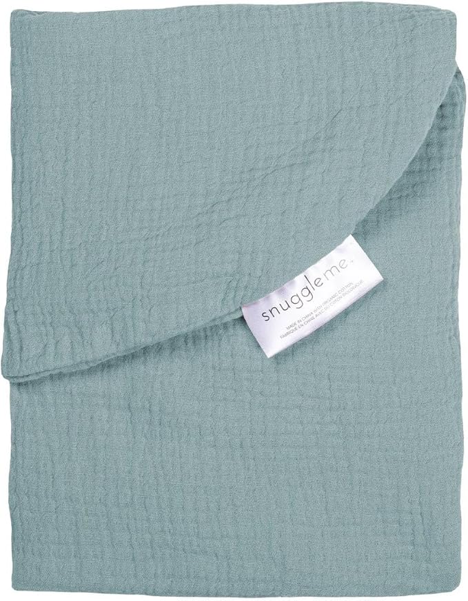 snuggle me Baby Lounger Muslin Curve Cover - Organic Cotton Fabric - Slate