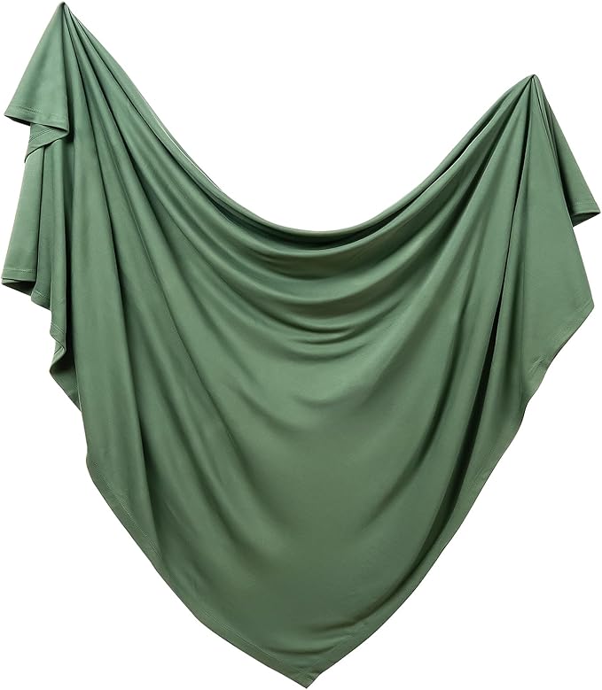 PurComfy Supersoft Swaddle Blanket, Premium Bamboo Viscose Baby swaddling Blankets for Newborns, Lightweight & Breathable Swaddle Blankets for Boys and Girls, 47” x 47”, Neutral Baby Essentials