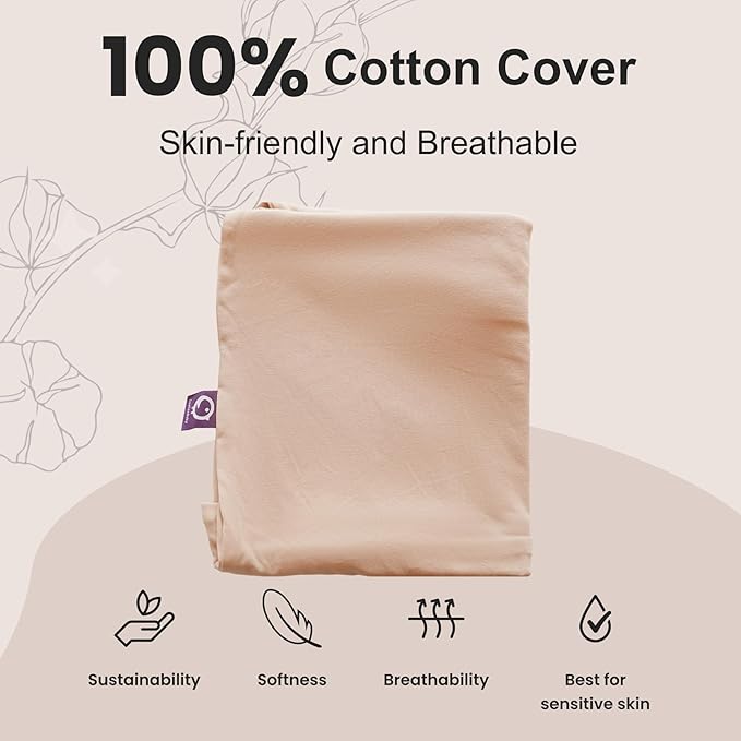 CooCooBaby Infant Lounger, Baby Nest Cover for Baby Girls & Boys, Newborn Essentials for Baby 0-12 Months, 100% Cotton Breathable (DustyRose)
