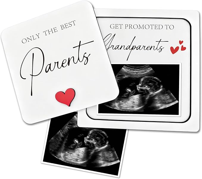 Pregnancy Announcement for Parents, Ultrasound Picture Frames Surprise Box, Birth Announcement Ideas, Pregnancy Reveal to Grandparents, Baby Announcement Gifts for Grandma Grandpa