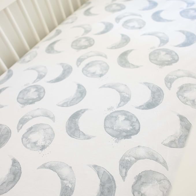 Burt's Bees Baby Essential Organic Cotton Fitted Crib Sheet, Breathable for Boy Girl Standard Crib & Toddler Mattresses