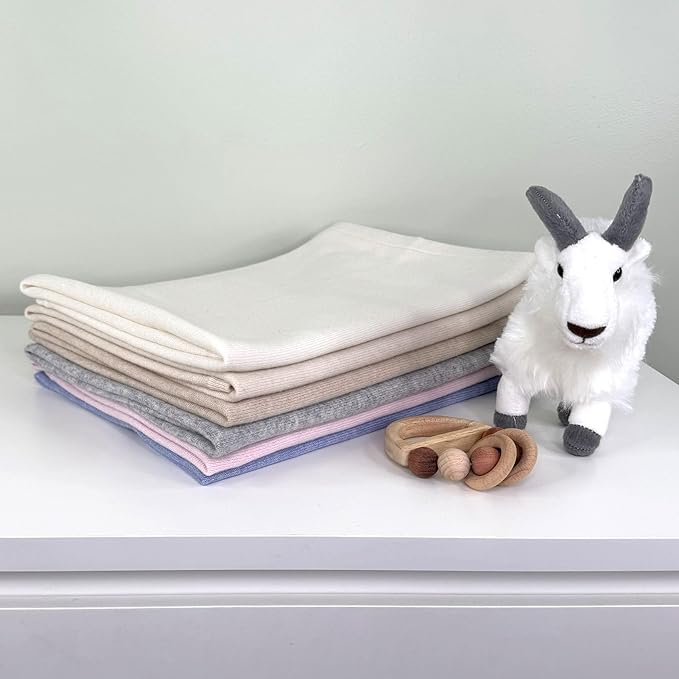 Jet&Bo BABY 100% Cashmere Receiving Blanket with Hood in Brown Sugar - Unisex, 30” x 30” - Ultra Soft, Hypoallergenic & Temperature Regulating – Gift Box and Card Included