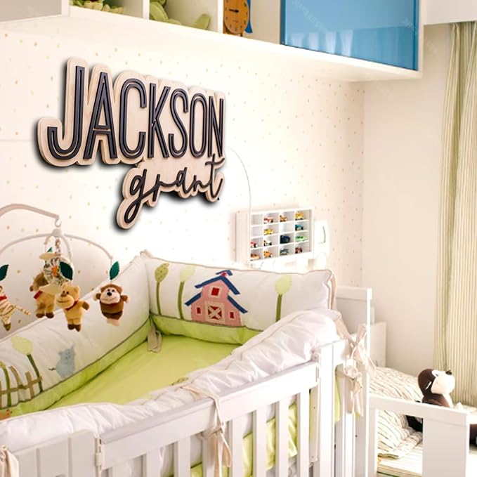 Personalized Wooden Name Sign, Nursery Decor, Nursery name sign for boys, Space nursery decor for boys, Baby name sign, Kids room decor, Wooden name signs for nursery gift