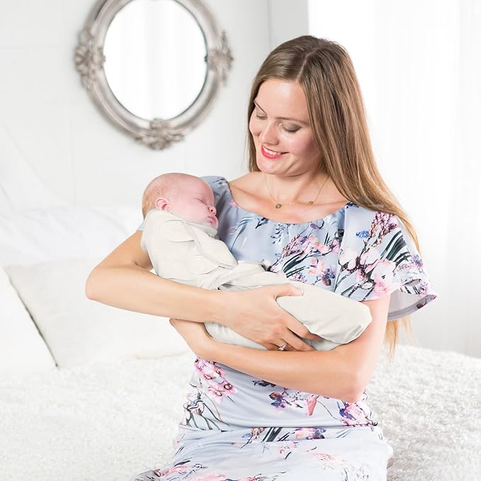Mama Cheetah Baby Swaddle Sack, Organic Cotton Swaddle Blanket, Adjustable Swaddle Sleep Sacks, Easy Swaddles for Boy Girl 0-3 Month, Baby Essentials, 4-Pack