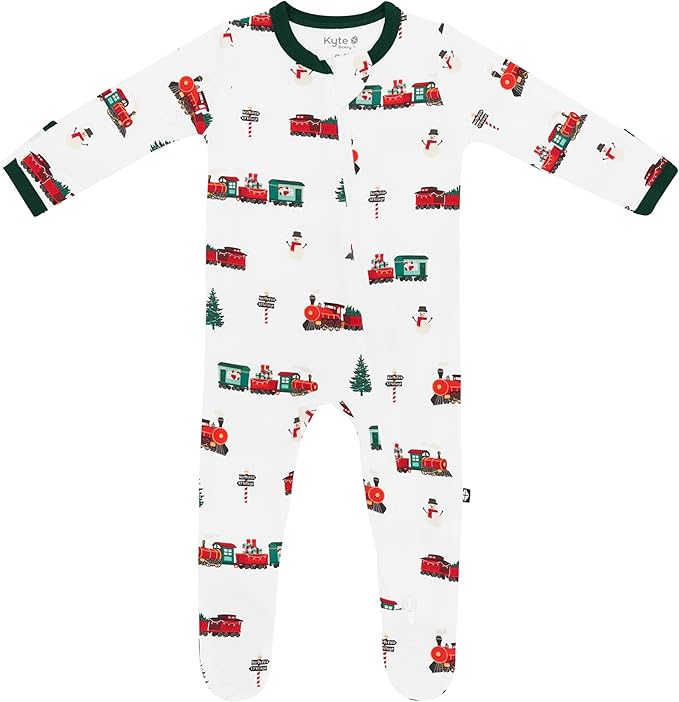 KYTE BABY Unisex Zipper Closure Footies, Rayon Made From Bamboo, 0-24 Months