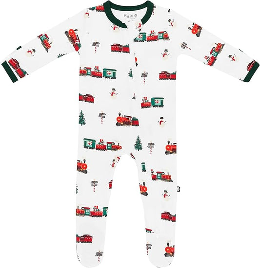KYTE BABY Unisex Zipper Closure Footies, Rayon Made From Bamboo, 0-24 Months