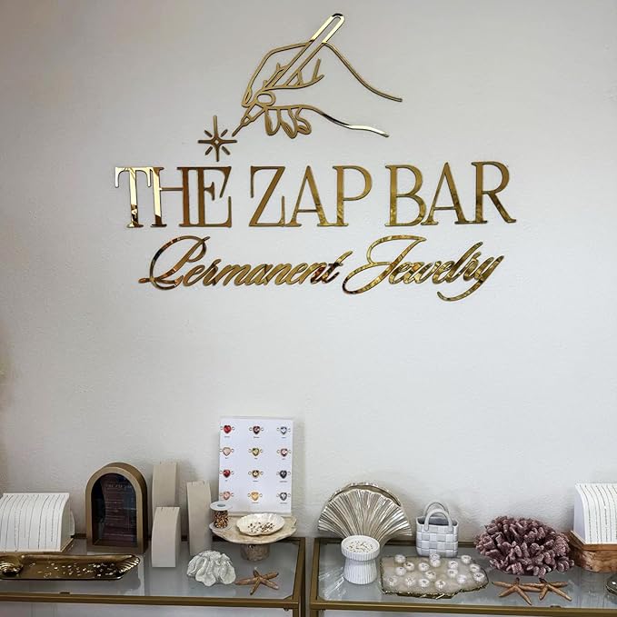 Custom Business Logo Sign,Customizable 3D Laser Cut Acrylic Letter Sign for Wall, Personalized Large Non-Illuminated Graphic Signage for Storefront Salon Bar Studio Barbershop Retail Shop Company Office