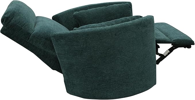 Parker Living Radius - Peacock Power Swivel Glider Recliner for Adults with USB and Type-C Ports, Single Sofa Chair for Living Room
