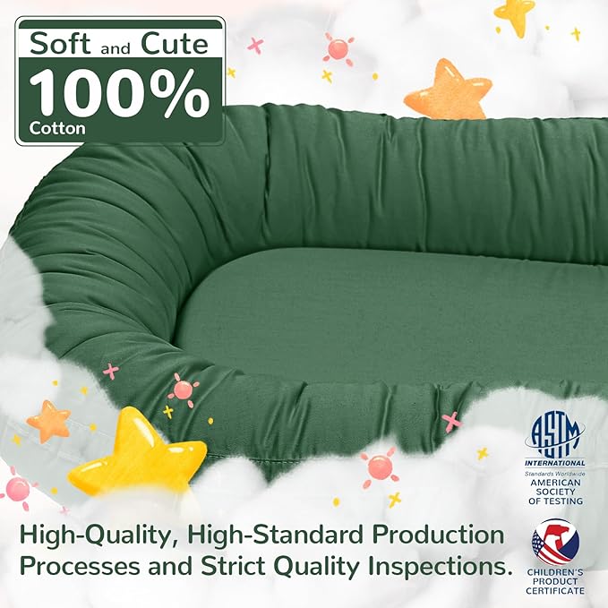 Baby Lounger, Infant Lounger for Newborn,Portable Baby Nest Cover Breathable & Soft, Newborn Essentials
