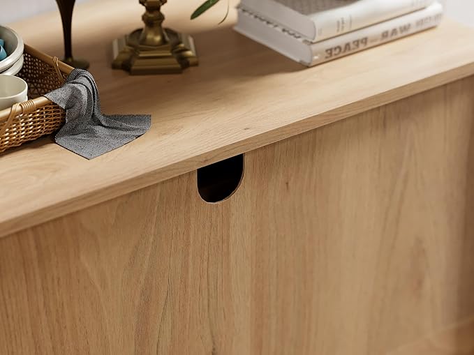 Modern Dresser for Bedroom with 9 Drawers, 3 in 1 Wooden Chest of Drawers with Organizer Storage for Bed Room,Livingroom Hallway Oak