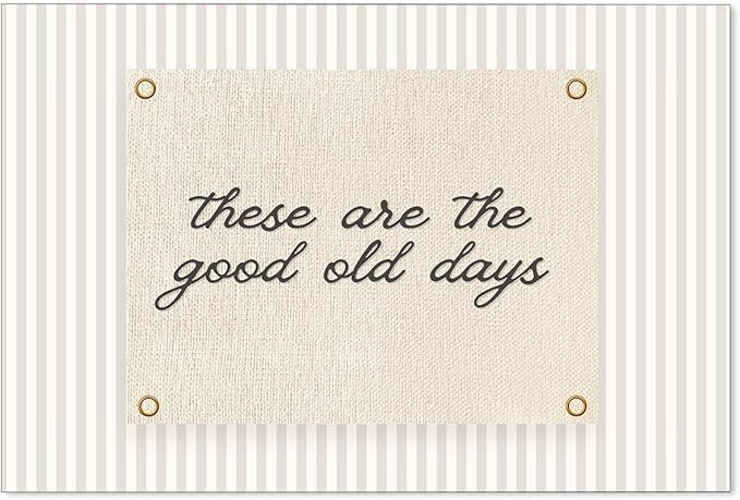 YYS These Are the Good Old Days Wall Art Inspirational Quotes Poster Modern Minimalist Positive Affirmations Canvas Prints for Office Bedroom Wall Decor 24x36 inch Unframed