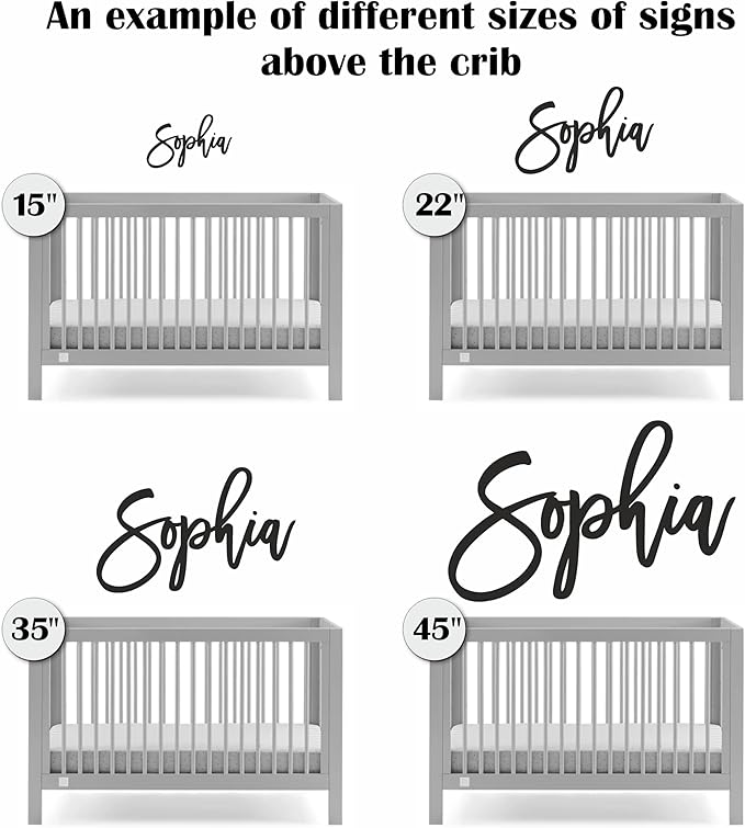 Wooden Name Signs for Nursery Custom Baby Name Sign for Wall Name Signs Personalized Custom Name Sign for Nursery Name Wall Decor Personalized Name signs for Kids Room (Single Name Sign)