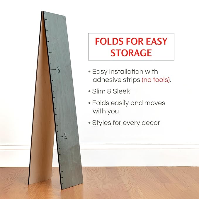 Headwaters Studio Personalized Wooden Growth Chart for Kids – Wall Height Ruler for Child Growth Tracking, Wooden Height Chart for Boys & Girls, Nursery & Home Decor, 63" Tall