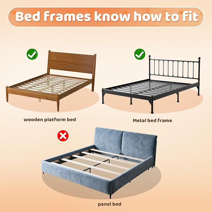omzer Bed Guard Rail for Toddlers - 59inch Foldable & Adjustable Height Baby Bed Safety Side Rails - Large Toddler Crib Railing Guard for Twin, Bunk, Full Size, Queen & King, Full Size Bed