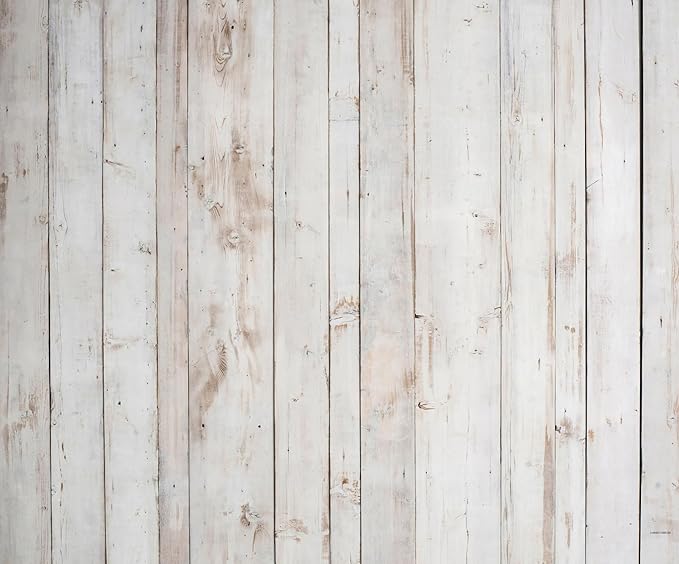 Kate White Wood Floor Mat Photography Floor Mat Newborn Photography Props Rubber Wooden Wall Flooring Backdrop for Professional Photographer 5x4ft
