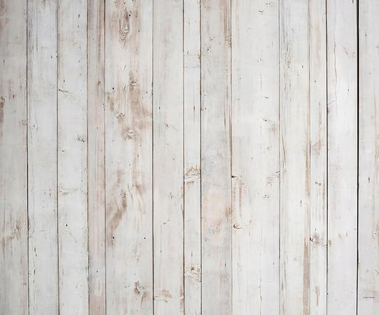 Kate White Wood Floor Mat Photography Floor Mat Newborn Photography Props Rubber Wooden Wall Flooring Backdrop for Professional Photographer 8x5ft
