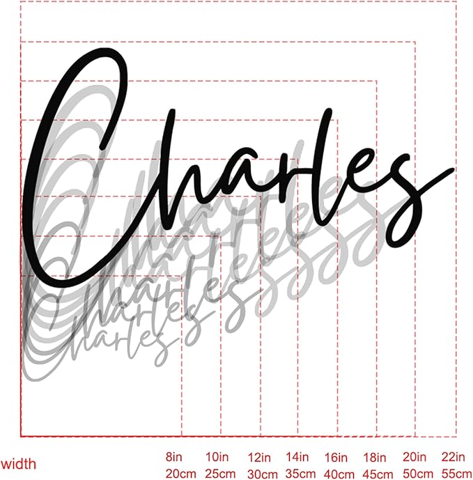 Custom Metal Words - Modern Personalized Script Name Sign - custom name sign baby - Elegant Laser Cut Cursive Wall Art for Baby Name, Wedding & Nursery Home Decoration Gift