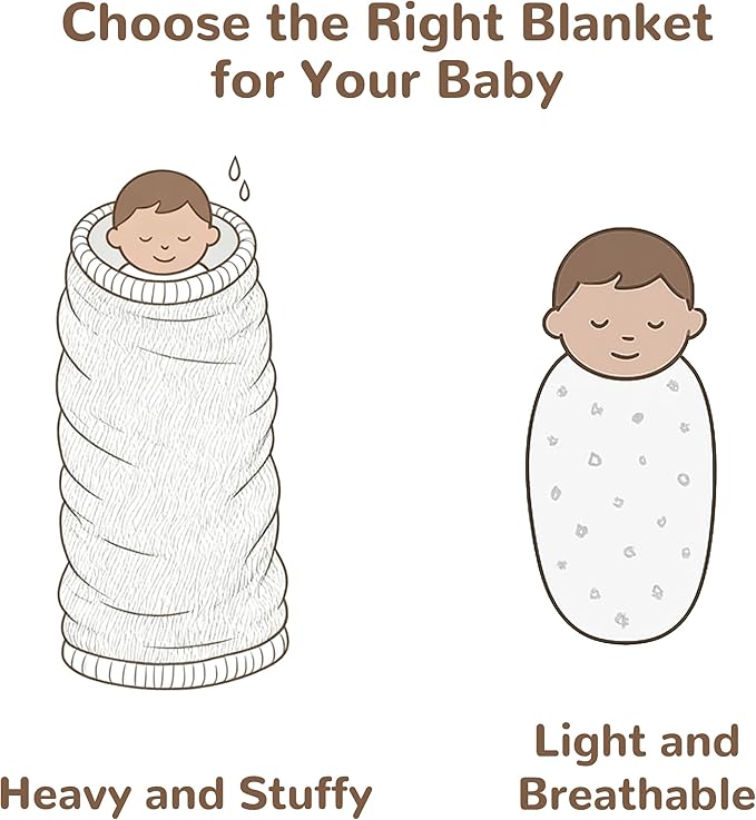 NTBAY 2 Layer Muslin Cotton Baby Swaddle Blanket, 42x60 Soft and Breathable Receiving for Newborns and Infants, Perfect for Crib, Stroller, Travel, Lightweight Nursery Blanket, Honey Bear