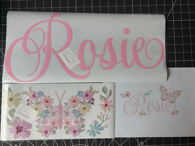 Butterfly Wall Sticker, Custom Name Wall Decals,Peel and Stick Wall Decals for Nursery and Kids Room