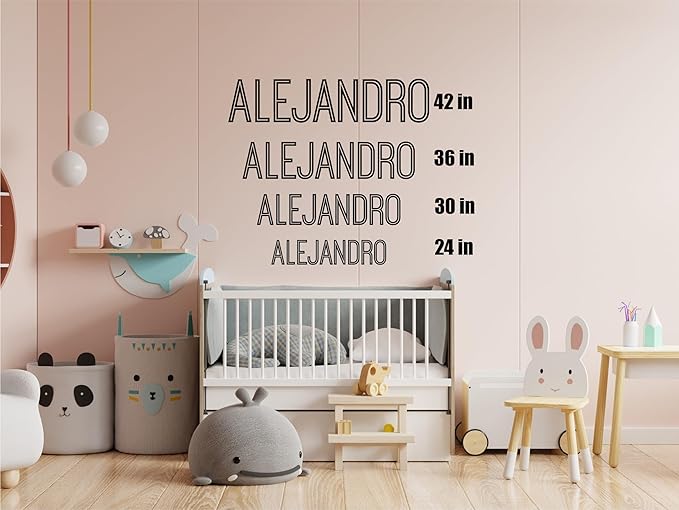 Personalized Wooden Nursery Name Sign – Custom Baby Wall Décor for Crib or Kids Room