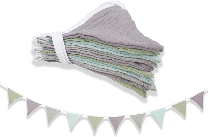 Pennant Banner Flags,Infant and toddler room decoration pennant,for Nursery Decor Baby Birthday Boho Wedding Shower Party Event (Colorful triangular flag banner95)