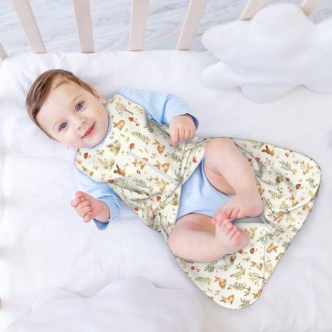 Baby Sleep Sack Sleeveless Sleeping Bag Wearable Blanket Soft Breathable Toddler Sleep Bag Colorful Dinosaur