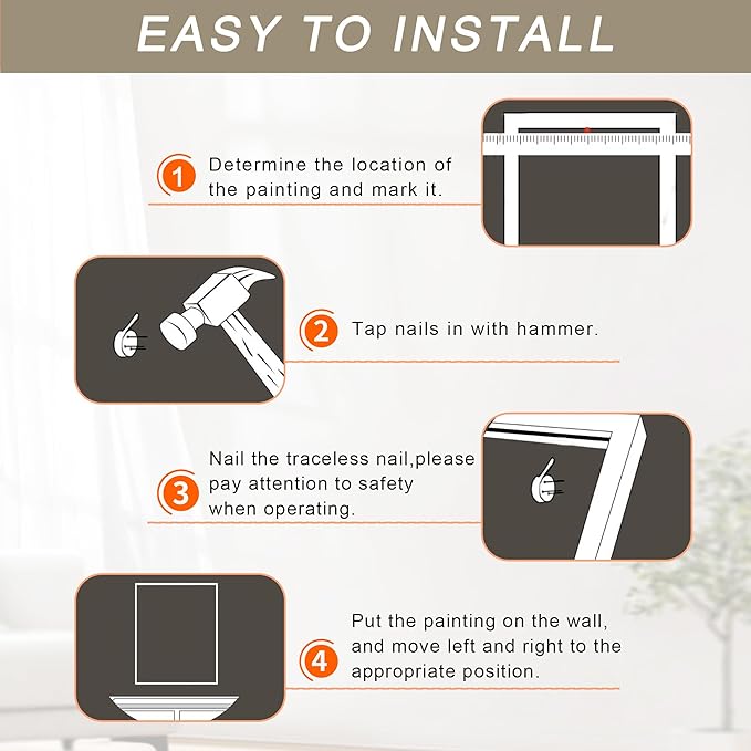 WRFON Hydrangea Wall Art, Blue Floral Wall Decor, Blue Watercolor Botanical Poster Wall Decor, Modern Minimalist Botanical Canvas Painting Print for Living Room Bedroom Wood Framed 12"x16"x3