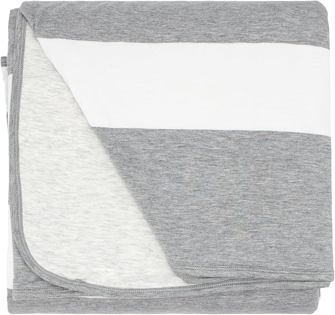Little Sleepies Cloud Blanket, Soft Viscose from Bamboo Toddler & Baby Blanket for Boys & Girls, Lightweight, Perfect for Hot Sleepers, 65" x 85", Oversized (Heather Gray)