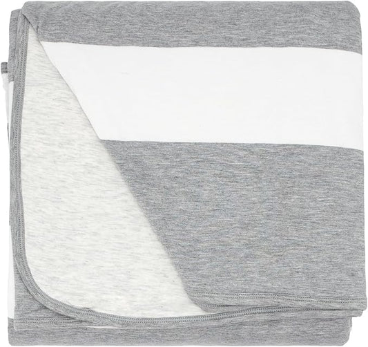 Little Sleepies Cloud Blanket, Soft Viscose from Bamboo Toddler & Baby Blanket for Boys & Girls, Lightweight, Perfect for Hot Sleepers, 65" x 85", Oversized (Heather Gray)