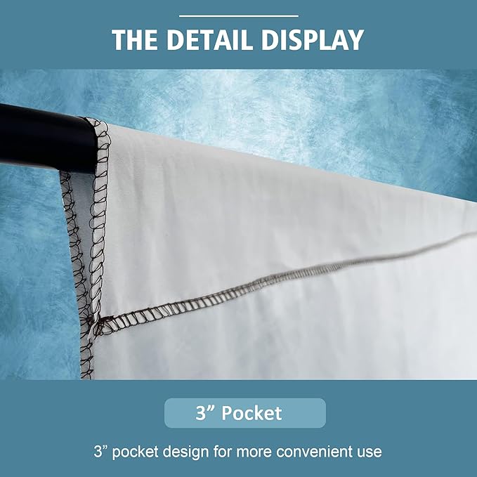 Abstract Professional Photography Backdrop for Portrait Photo Props Booth Background Photoshoot Studio with Polyester Fabric Roller Pocket on Top(8x10ft, Light Blue,No Stand)