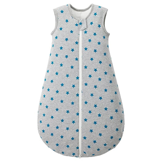 Duomiaomiao 2.5 TOG Baby Sleep Sack 100% Cotton Winter Baby Wearable Blanket, Warm Quilted Comfy Toddler Sleeping Sack
