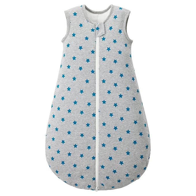 Duomiaomiao 2.5 TOG Baby Sleep Sack 100% Cotton Winter Baby Wearable Blanket, Warm Quilted Comfy Toddler Sleeping Sack