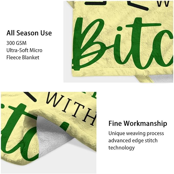 Pickle Throw Blanket for Teen - 50x60 Inches Throw Size - Soft Fluffy Cozy Blankets Gift - Beige Novelty Blanket Throws for Living Room Decorative