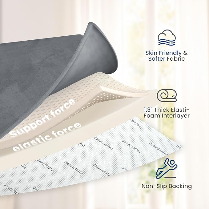 Baby Play Mat for Floor,Extra Large 79"×118" Tummy Time Mat,Thicker Memory Foam Mats for Toddler,Infant,Kids,Water Repellent Ultra Soft Coral Velvet,Non-Slip Backing Safe for Crawling(Dark Grey)