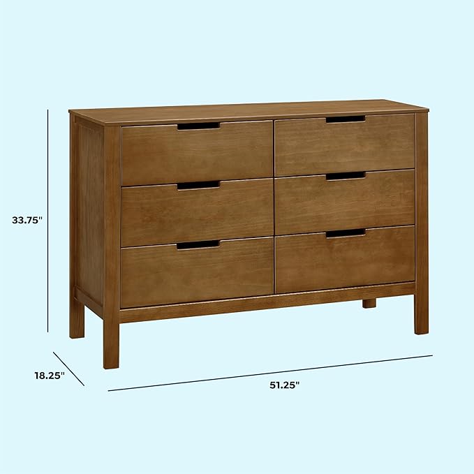 Carter's by Davinci Colby 6-Drawer Dresser in Walnut