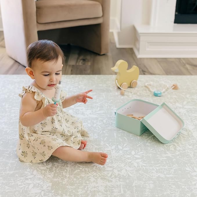 Baby Play Mat for Floor - Eden (4x6ft) - Premium EVA Foam Play Mat for Babies & Toddlers (Ages 0-5+) - Non-Toxic Playmat for Tummy Time, Crawling & Playroom - Stylish & Comfortable
